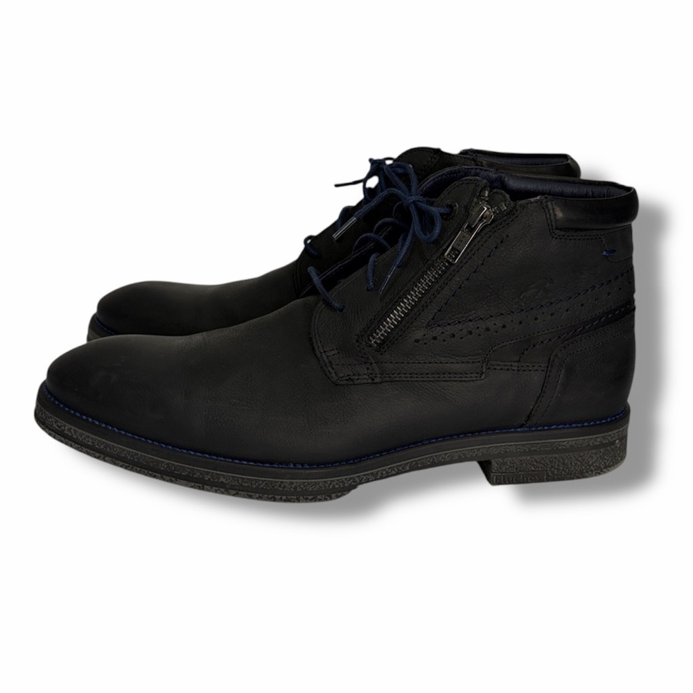 Dorking Fluchos Men's Ankle Boots Size EU 43 US 10 Black Blue F0652 Work Office